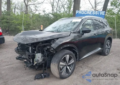 2021 Nissan Rogue Sl Intelligent Awd z USA, uszkodzony, nr VIN 5N1AT3CB1MC755068